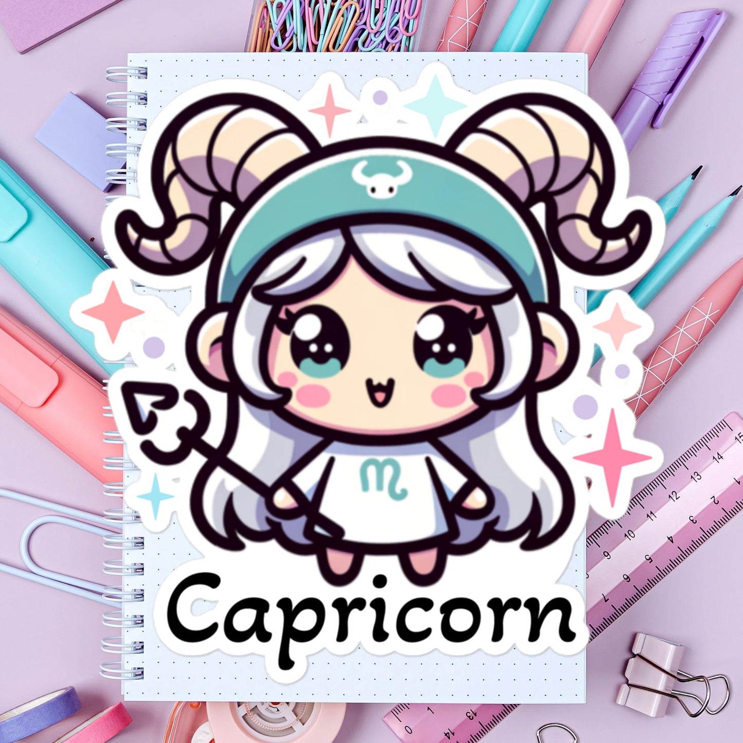 Stickers Zodiac Capricorn Astrology Stickers Capricorn Gift Zodiac Stickers
