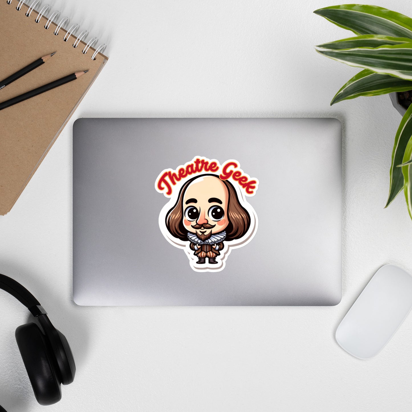 Bubble-free stickers Adorable Shakespeare Theatre Geek sticker