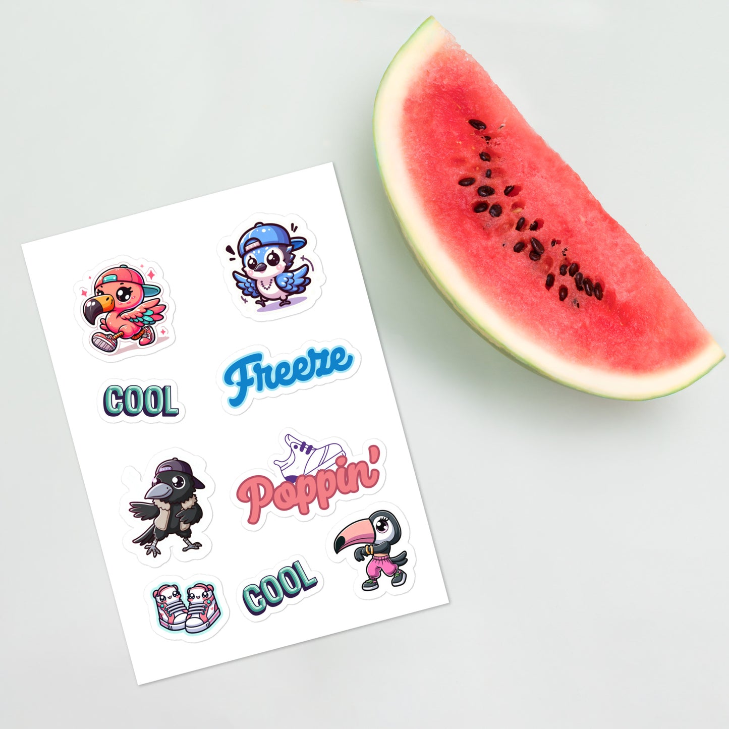 Sticker sheet Hip Hop Dance Crew Sticker Sheet Break Dancing Animal Sticker Sheet Fun Dance Stickers