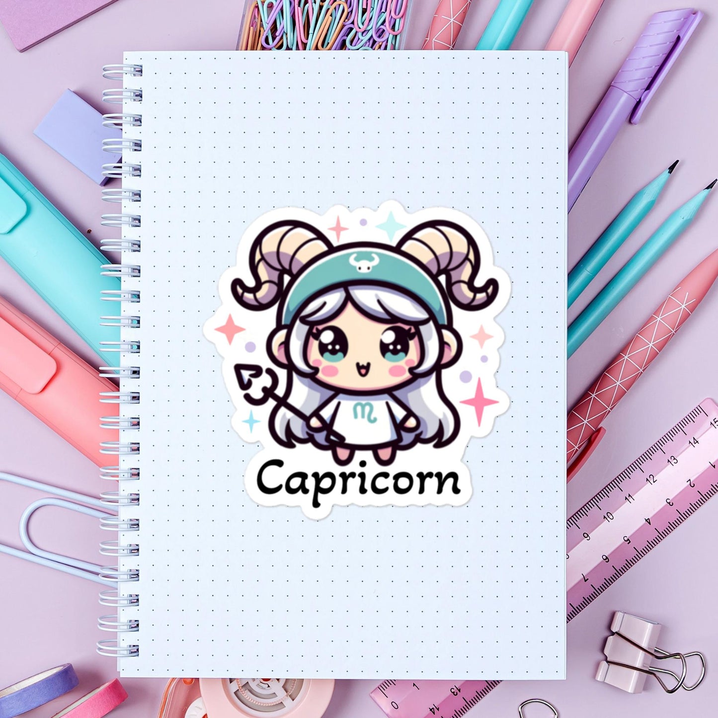 Stickers Zodiac Capricorn Astrology Stickers Capricorn Gift Zodiac Stickers