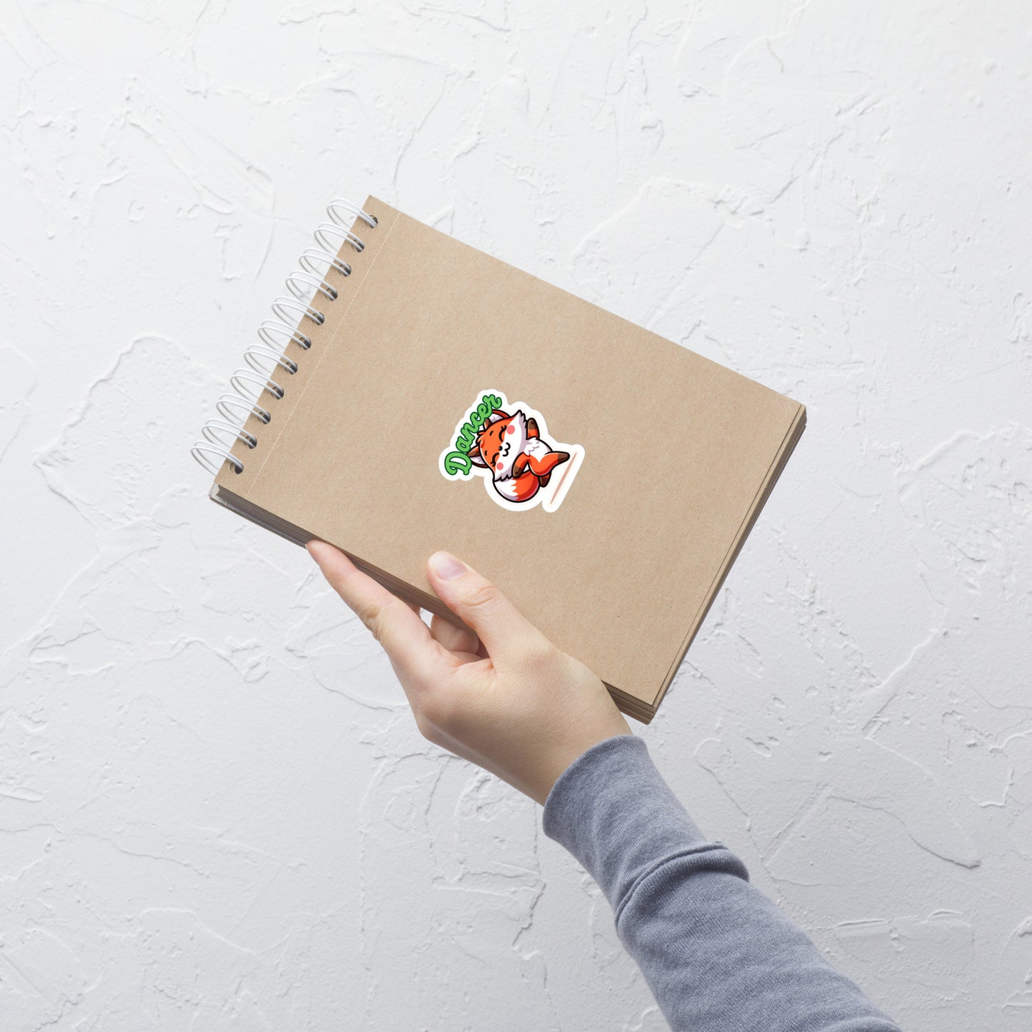 Bubble-free stickers Dancing fox happy fox dancer cute animal sticker dance teacher
