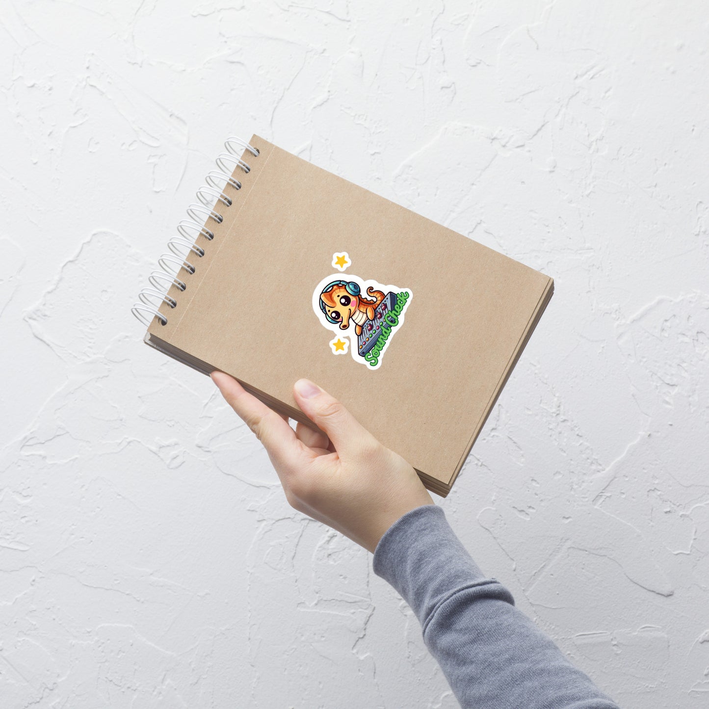 Sound Check! Adorable seahorse sound engineer sticker Film and Video stickers Movie stickers Teacher stickersBubble-free stickers