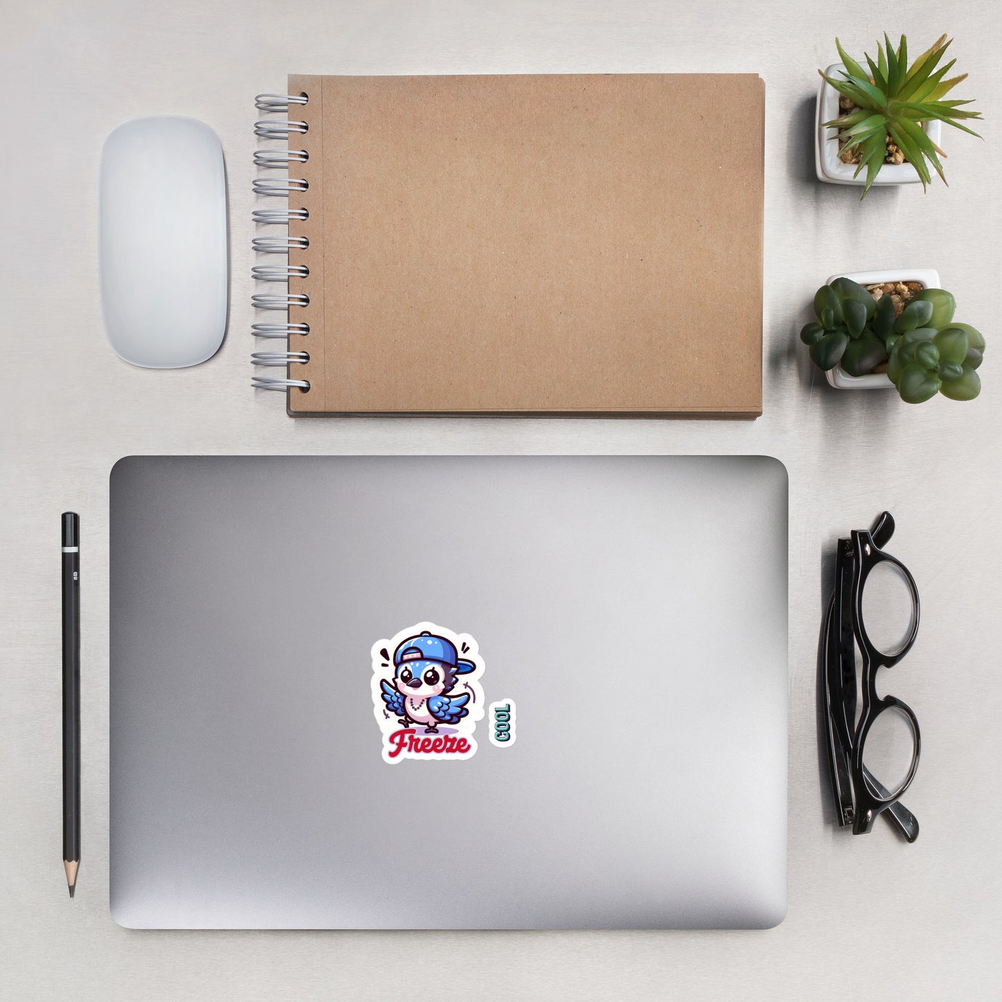 Bubble-free stickers Pop and Lock with this dancing Blue Jay sticker Hip Hop Dancer sticker collection