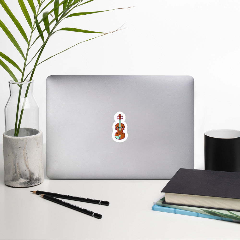 Bubble-free stickers Adorable violin sticker musician teacher student stickers