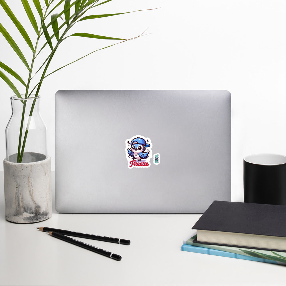 Bubble-free stickers Pop and Lock with this dancing Blue Jay sticker Hip Hop Dancer sticker collection