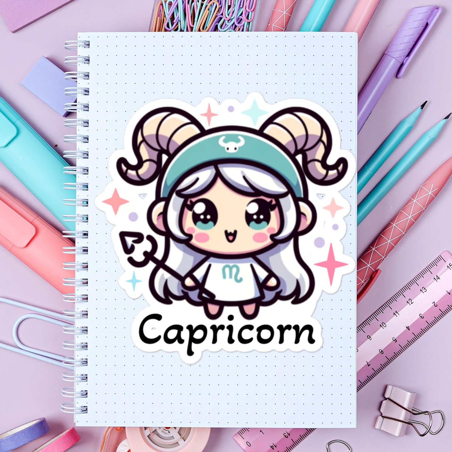 Stickers Zodiac Capricorn Astrology Stickers Capricorn Gift Zodiac Stickers
