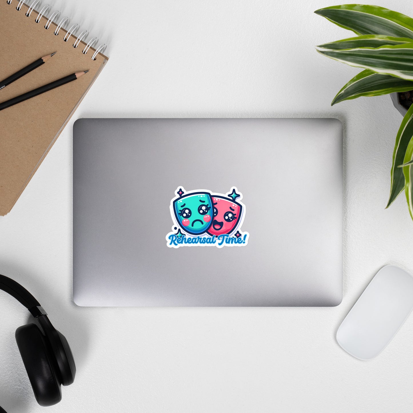 Bubble-free stickers Theatre masks cutie sticker theater nerd stickers high school teacher stickers