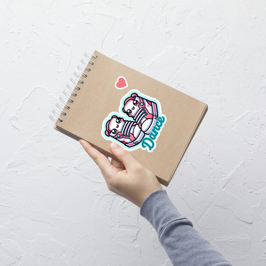Bubble-free stickers cute sneakers ready to get their groove on Dancing stickers Dancer sticker teacher stickers dance teacher