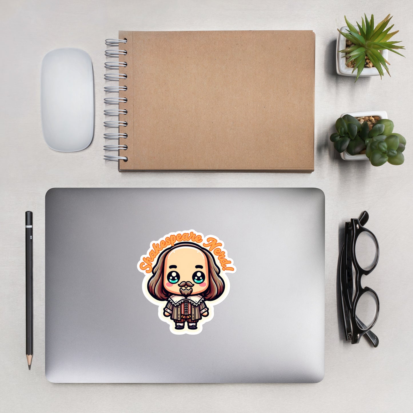 Bubble-free stickers Shakespeare embrace your inner nerd bard sticker Theatre sticker director actor