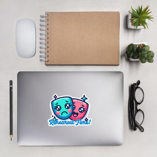Bubble-free stickers Theatre masks cutie sticker theater nerd stickers high school teacher stickers
