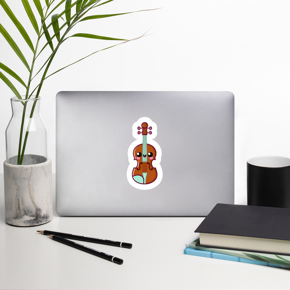 Bubble-free stickers Adorable violin sticker musician teacher student stickers