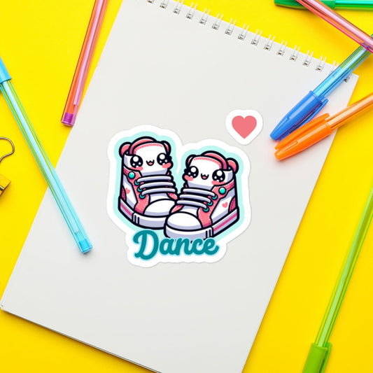 Cute Sneakers Dance sticker Adorable Hip Hop Dance Sticker Pink Sneaker ShoesBubble-free stickers