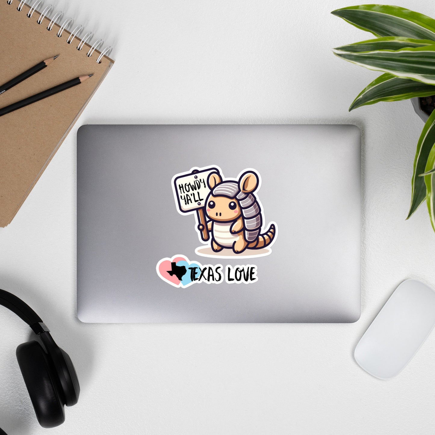 Armadillo Texas Love sticker Fun Texas stickers Texas Pride Western Stickers Cowboy armadilloBubble-free stickers