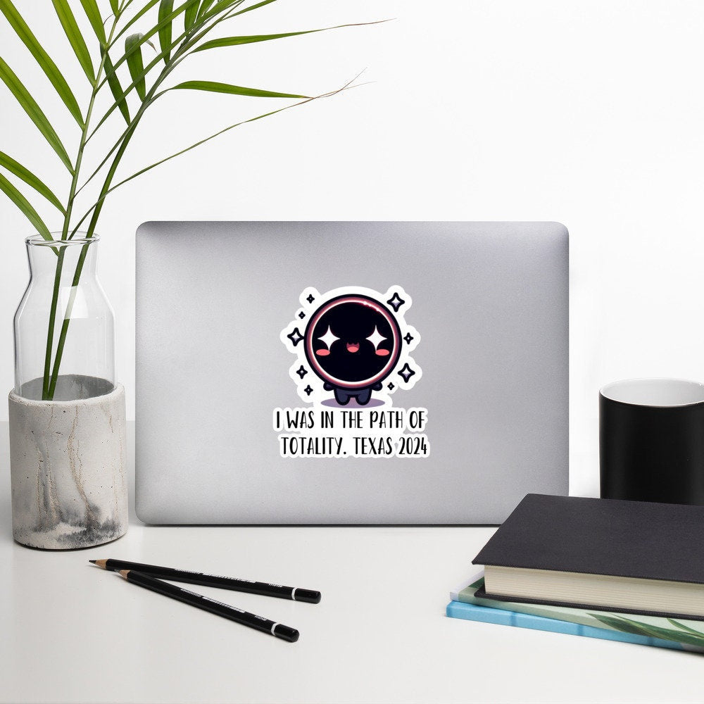 The Path of Totality Sticker Texas Full Eclipse Astronomy Science Lovers Texas Eclipse Stickers Bubble-free stickers