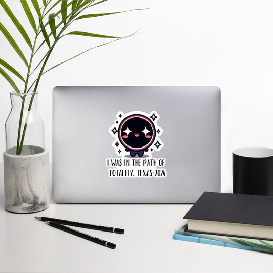 The Path of Totality Sticker Texas Full Eclipse Astronomy Science Lovers Texas Eclipse Stickers Bubble-free stickers