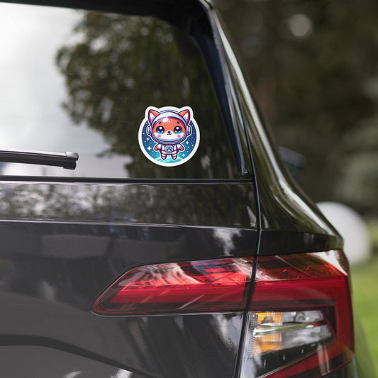 Fox Astronaut Sticker Science Stickers Astronomy stickers NASA sticker space stickers animal stickers Bubble-free stickers