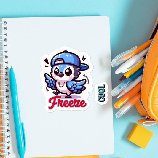Hip Hop Dancin' Bluejay ready to pop and freeze! Dance Stickers teacher stickersBubble-free stickers