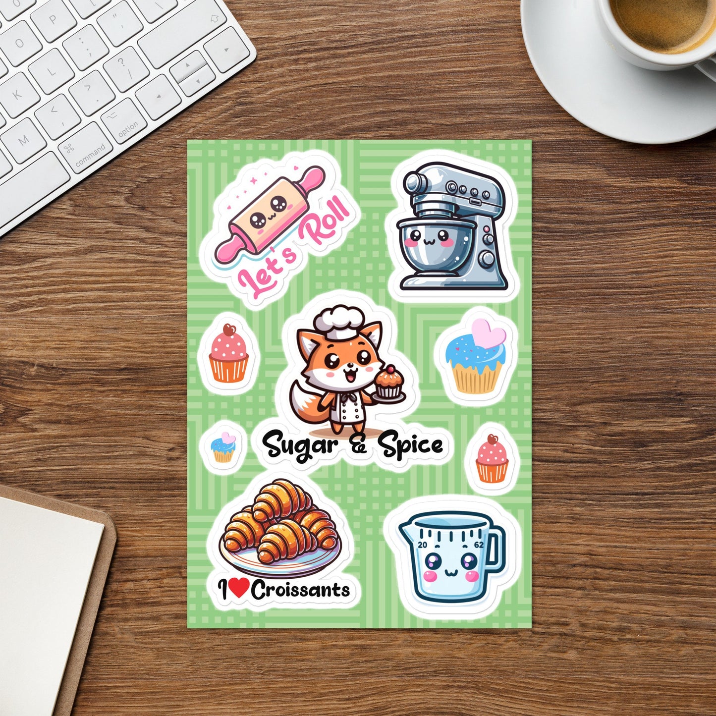 Sticker sheet Baking Humor Sticker Sheet Baker Sticker Sheet Gift Stickers Kitchen Baking Humor Fun Gift Stickers