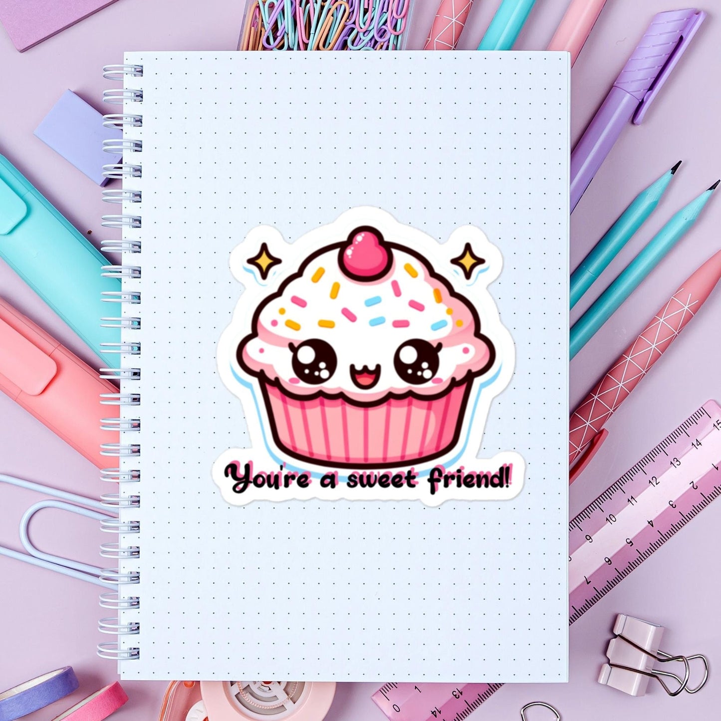 Stickers Cupcake Friend Gift Stickers Gifts Friends Baking Kitchen Humor Friends Stickers Gifts