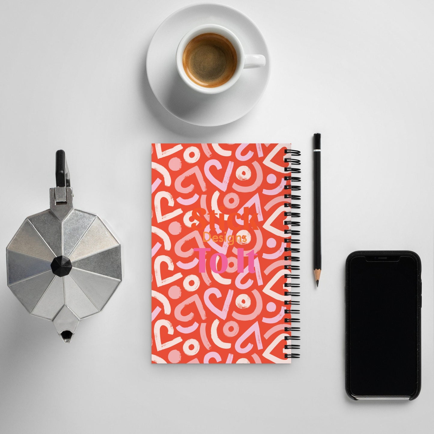 Red Panda Valentine Notebook Spiral notebook