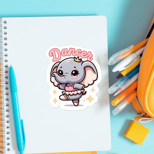 Elephant Dancer Sticker Bubble-free stickers Pointe Ballet sticker