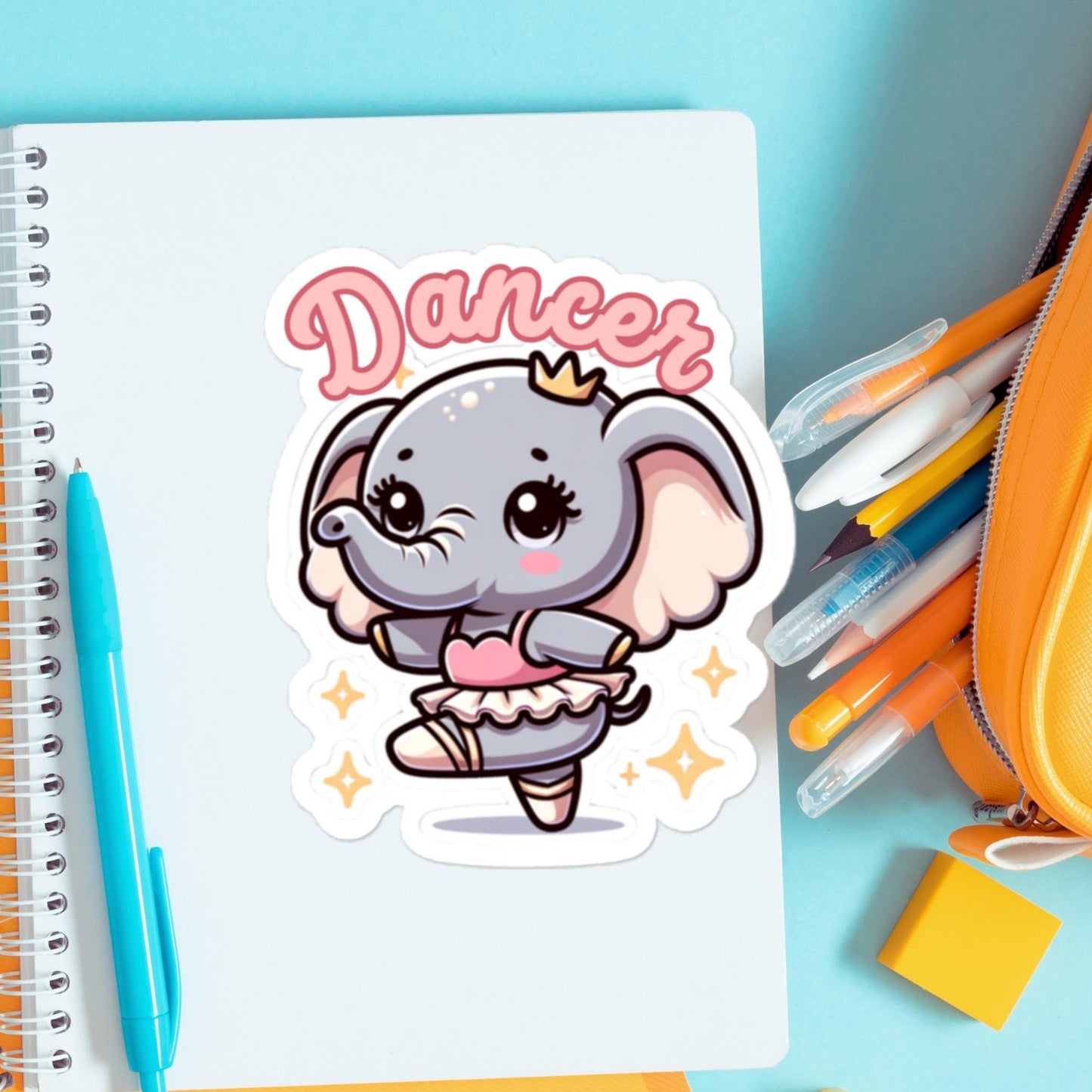 Elephant Dancer Sticker Bubble-free stickers Pointe Ballet sticker