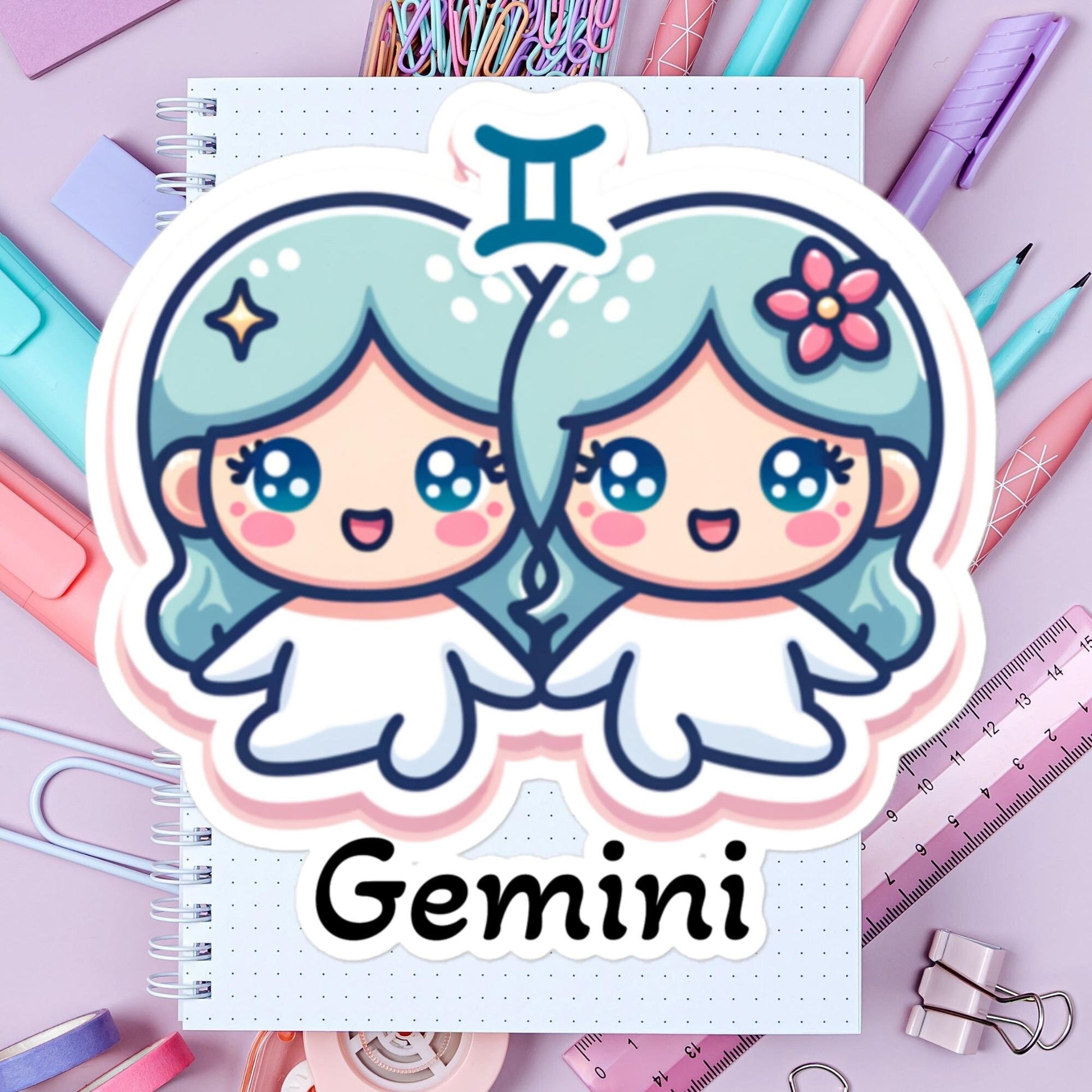 Stickers Gemini Zodiac Astrology Stickers Zodiac Gemini Astrology Gifts Stickers