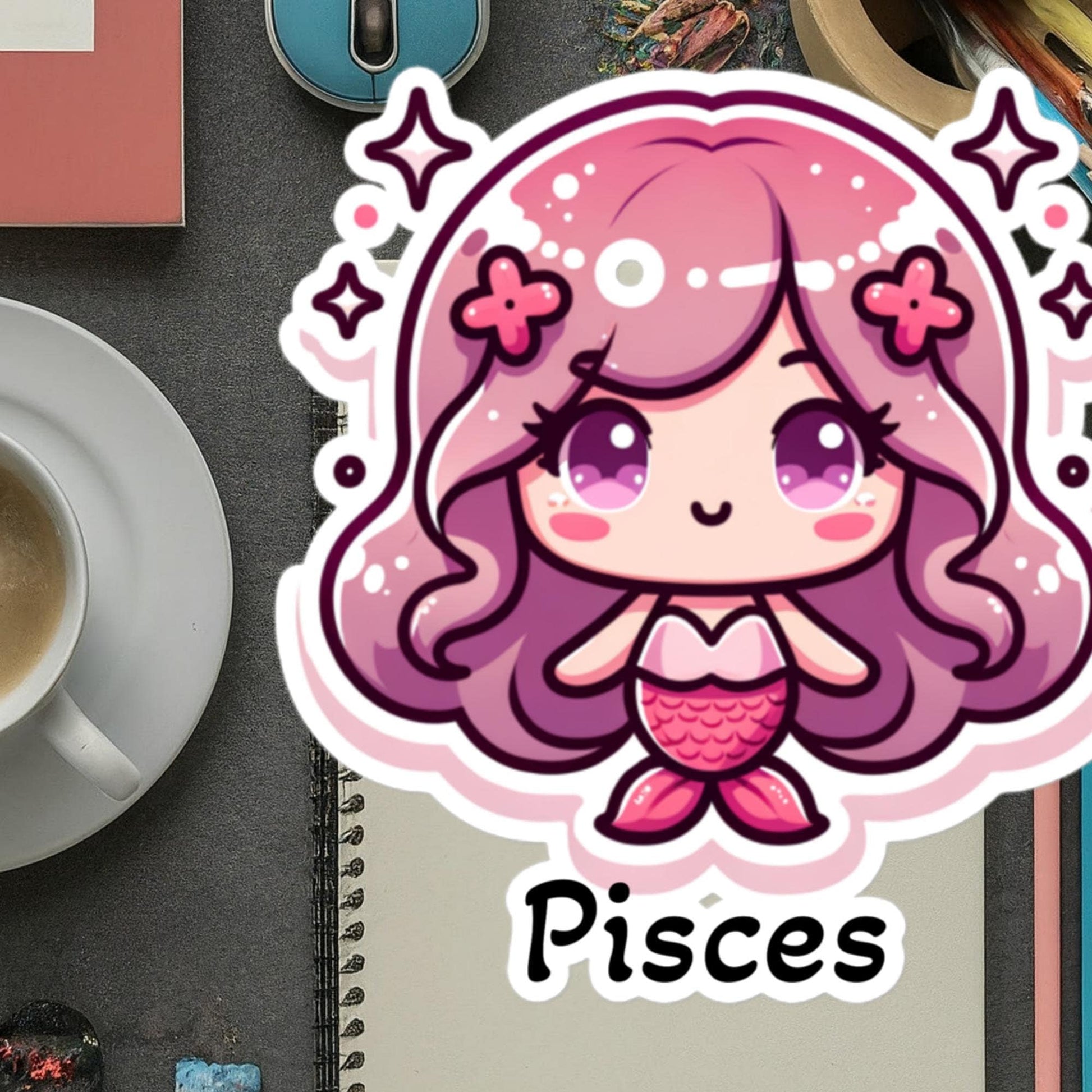 Stickers Pisces Zodiac Astrology Stickers Zodiac Gifts Astrology Pisces Stickers
