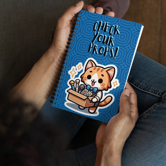 Check  your props Spiral notebook Theatre humor stage jokes actor humor cute spiral notebook