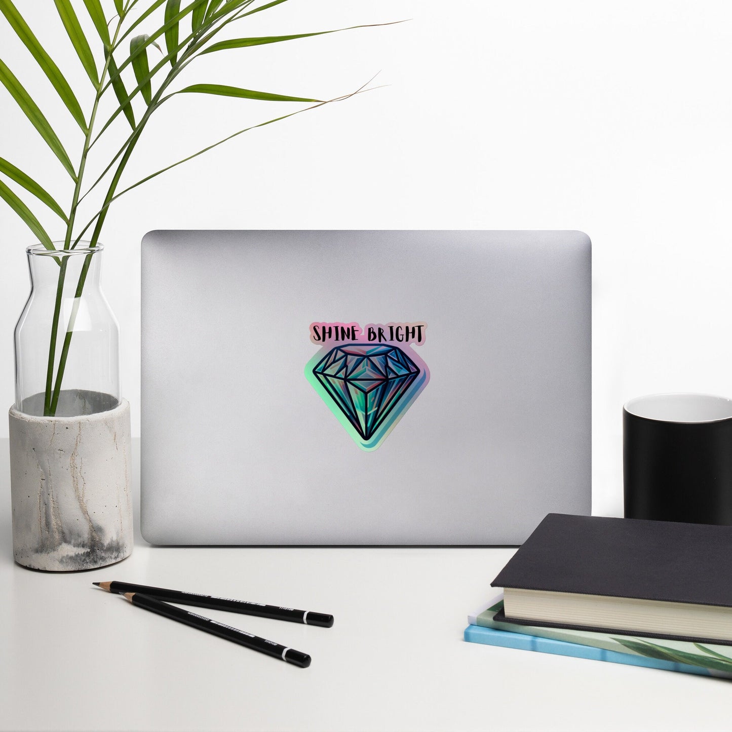 Stickers Gemstone Crystals Holographic Stickers Crystal Magic Diamond Stickers Holographic
