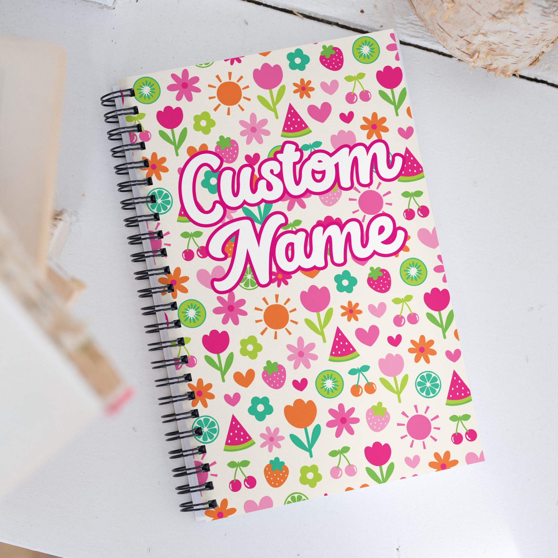 Custom Gift Spiral Journal Notebook Customized Spiral Notebook Gift Teacher Custom Journal
