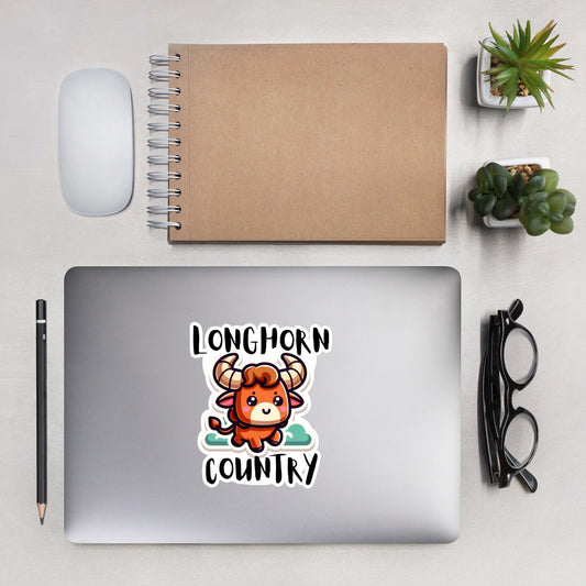 Texas Longhorn Country Sticker Texas stickers texas themed gifts texas humor longhorn pride