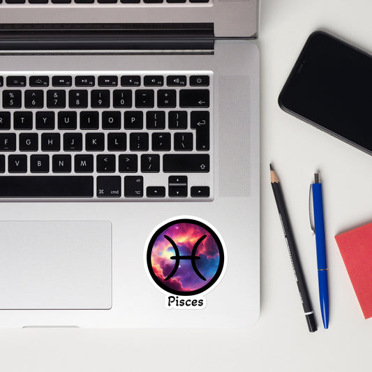 Sticker Zodiac Pisces, Custom Pisces Sticker, Zodiac Sticker Pisces, Astrology Gift Pisces, Custom Sticker Gift Pisces