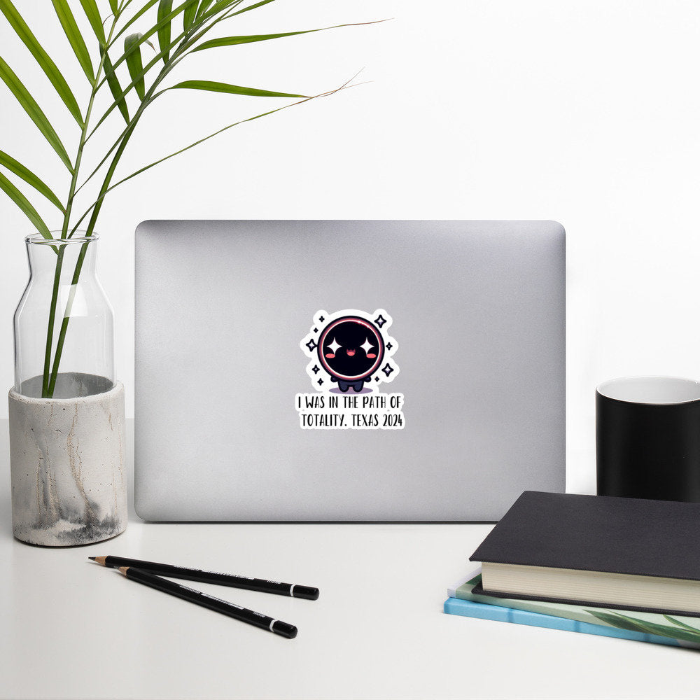 The Path of Totality Sticker Texas Full Eclipse Astronomy Science Lovers Texas Eclipse Stickers Bubble-free stickers