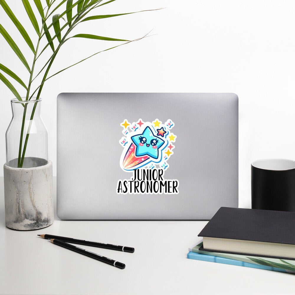 Junior Astronomer Sticker Shooting Star Sticker Astronomy stickers Science Sticker Eclipse StickersBubble-free stickers