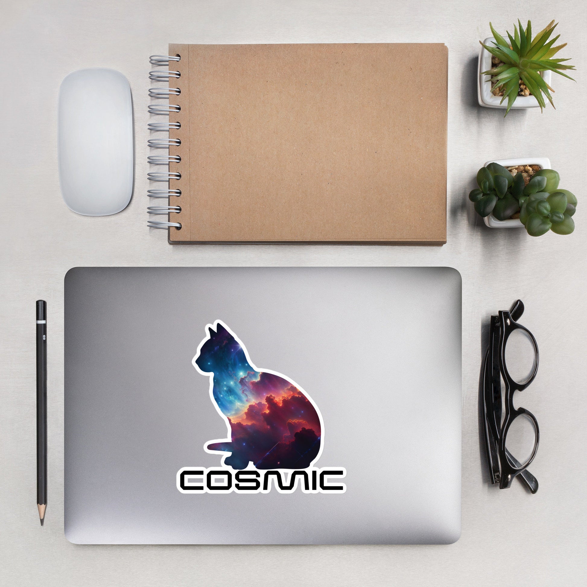 Cat stickers Fun Outer Space Astronomy Stickers Kitty Cat Gift Cosmic Cat Stickers