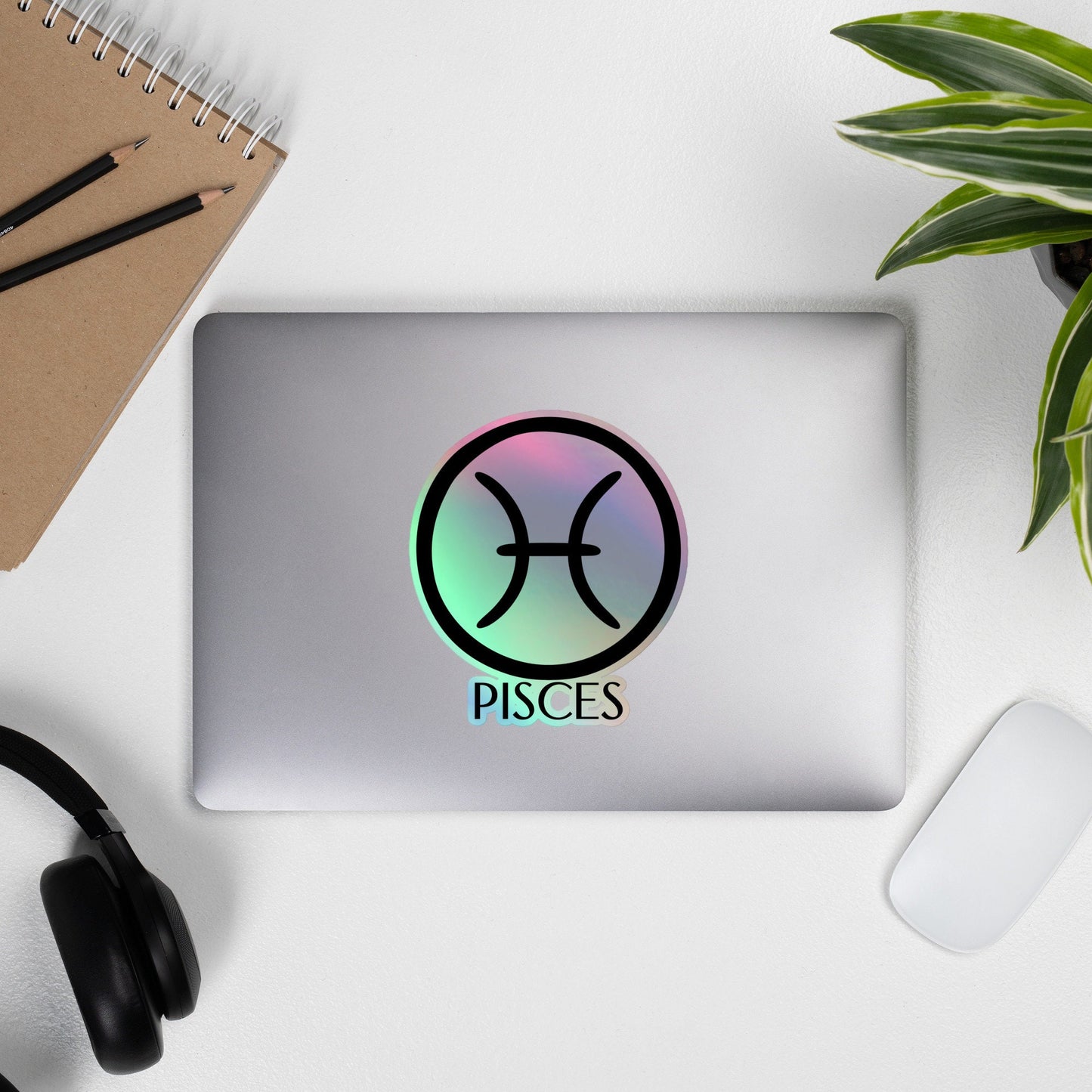 Holographic stickers Pisces, Zodiac Symbol Stickers, Holographic Gift Sticker Astrology, Horoscope Gift Pisces Sticker