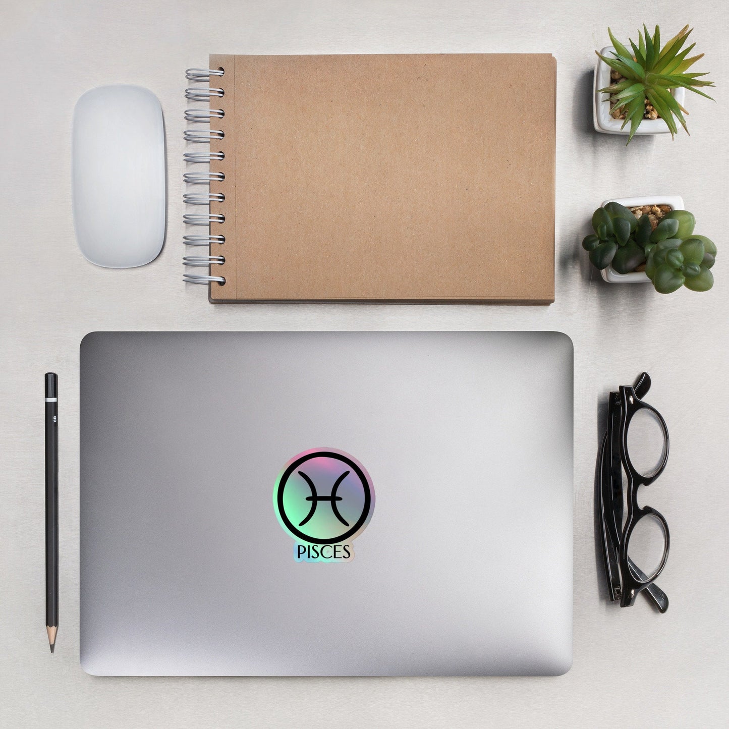 Holographic stickers Pisces, Zodiac Symbol Stickers, Holographic Gift Sticker Astrology, Horoscope Gift Pisces Sticker