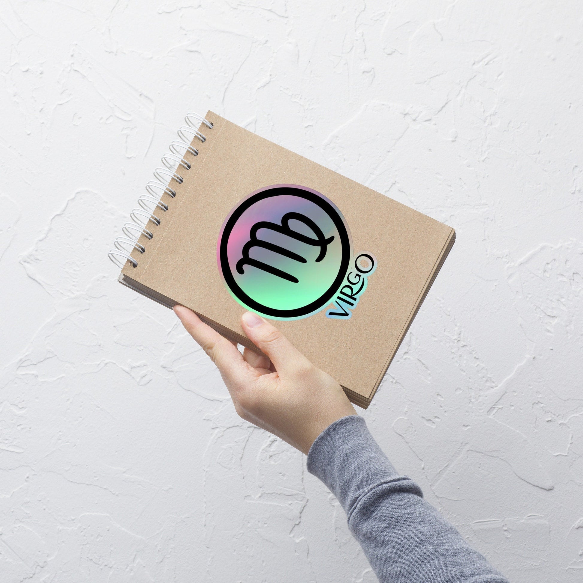 Holographic Sticker Virgo, Zodiac Symbol Sticker, Astrology Sign Sticker, Horoscope Sticker, Holographic Zodiac Sticker