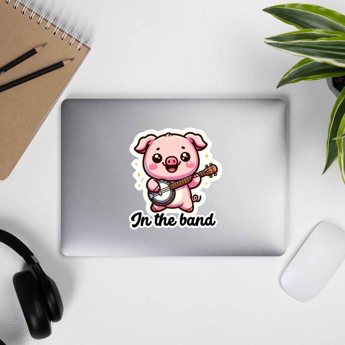 Banjo stickers, school band decals, cute banjo, banjo decals, school band stickers