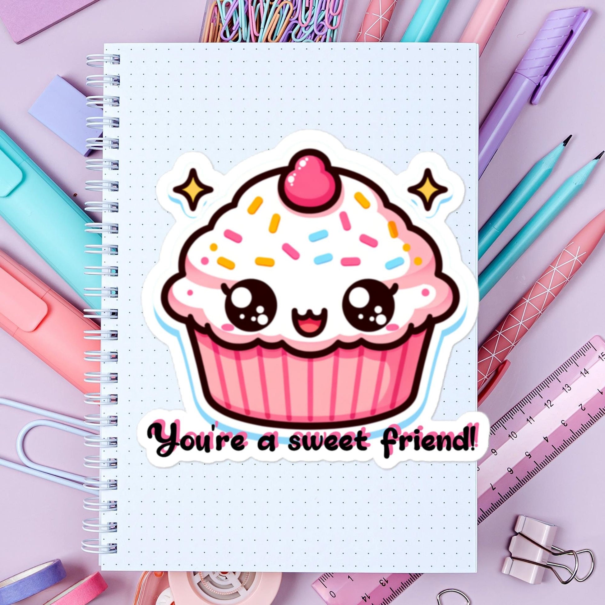 Stickers Cupcake Friend Gift Stickers Gifts Friends Baking Kitchen Humor Friends Stickers Gifts