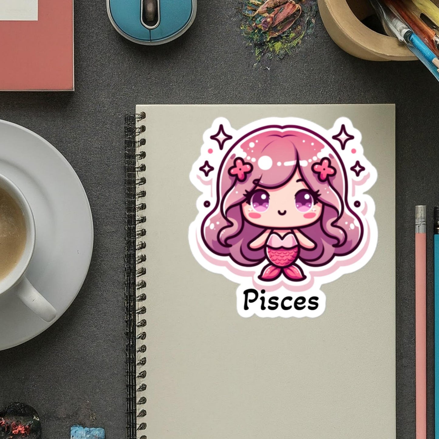 Stickers Pisces Zodiac Astrology Stickers Zodiac Gifts Astrology Pisces Stickers
