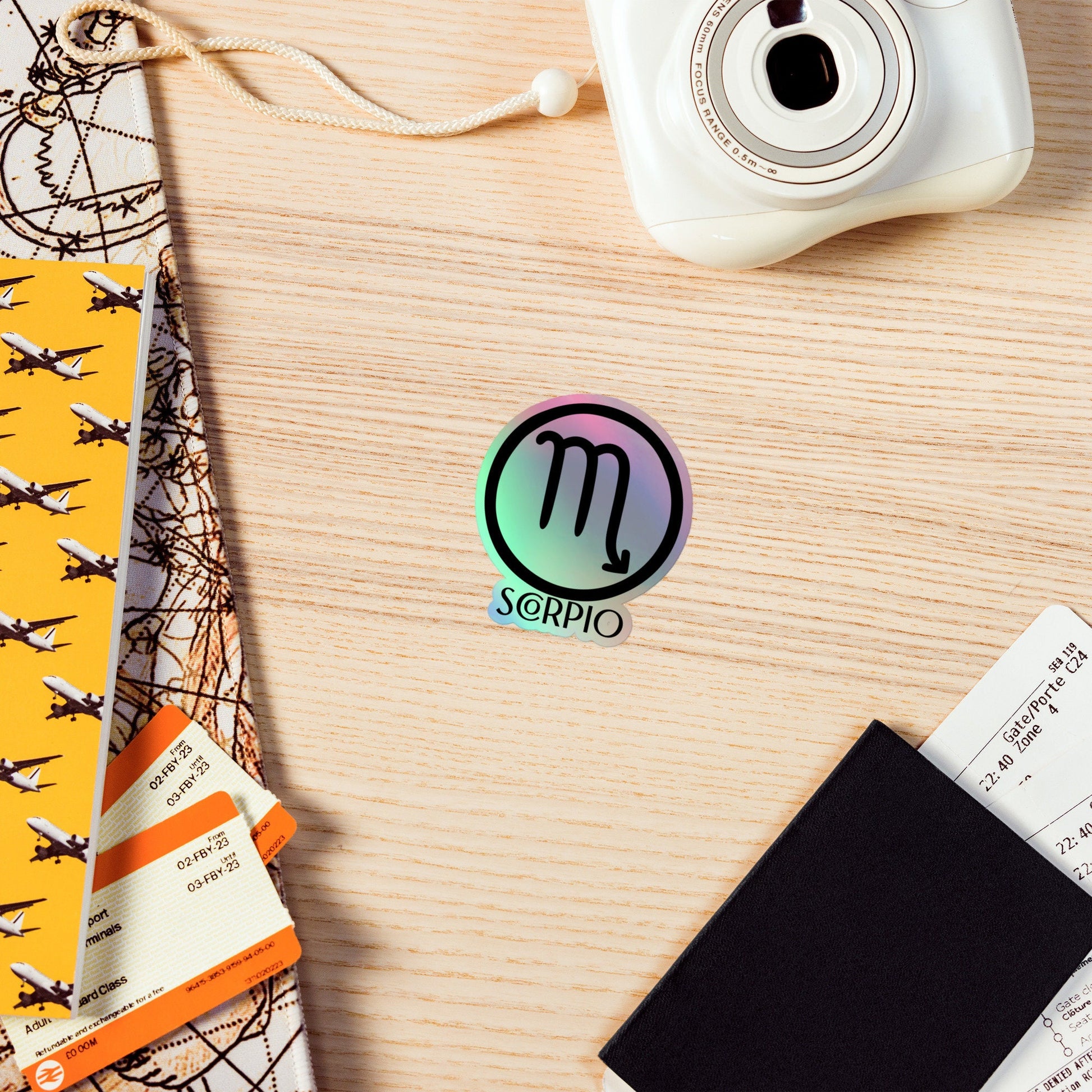 Holographic stickers Zodiac Astrology Stickers Gift Holographic Zodiac Symbol Astrology Sign Sticker