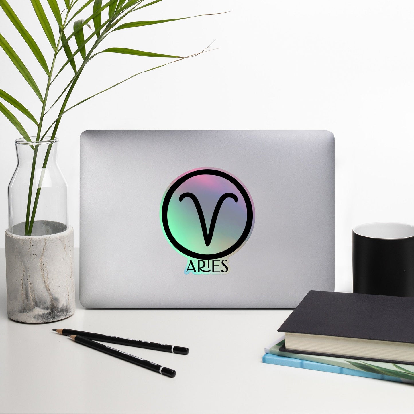 Aries Zodiac Holographic Sticker, Astrology Symbol Sticker Aries, Horoscope Sticker Holographic, Gift Zodiac Aries