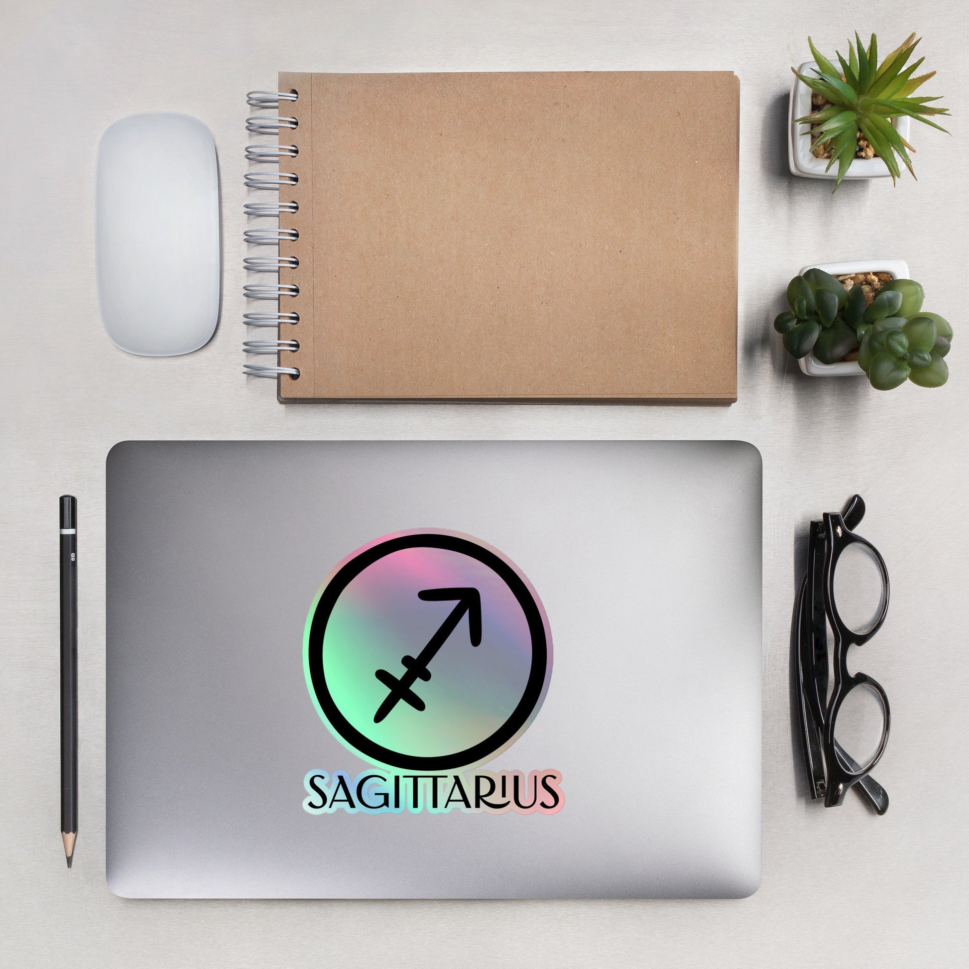 Holographic stickers Sagittarius, Zodiac Sticker Gifts, Astrology symbol stickers, Sagittarius Holographic Sticker