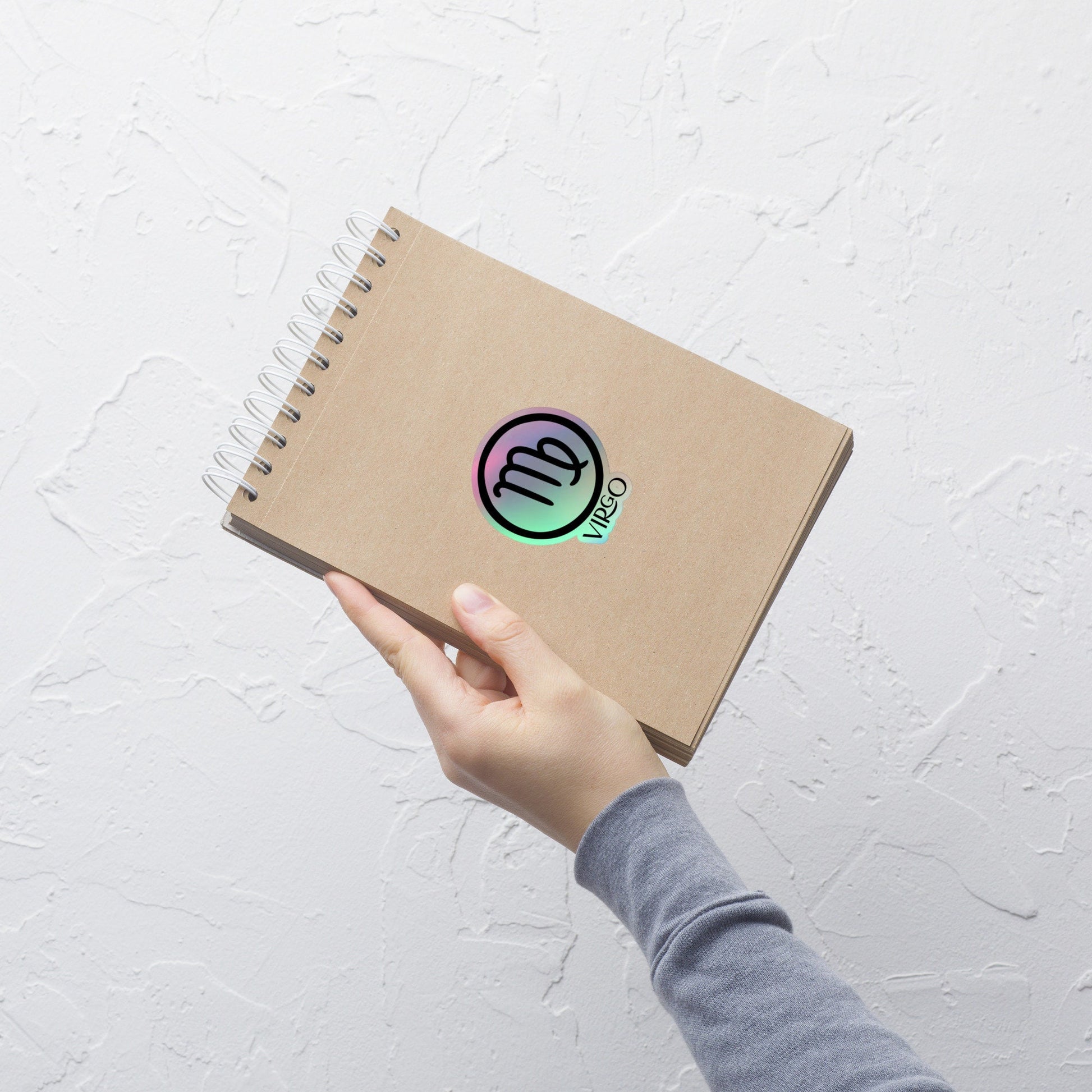 Holographic Sticker Virgo, Zodiac Symbol Sticker, Astrology Sign Sticker, Horoscope Sticker, Holographic Zodiac Sticker