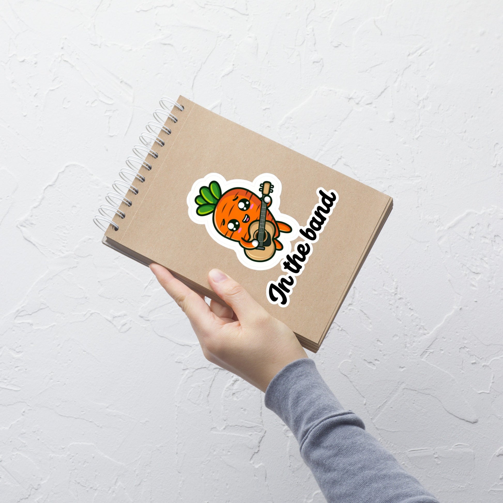 Acoustic guitar stickers, school band sticker, guitarist fun sticker, acoustic guitar decals, school pride