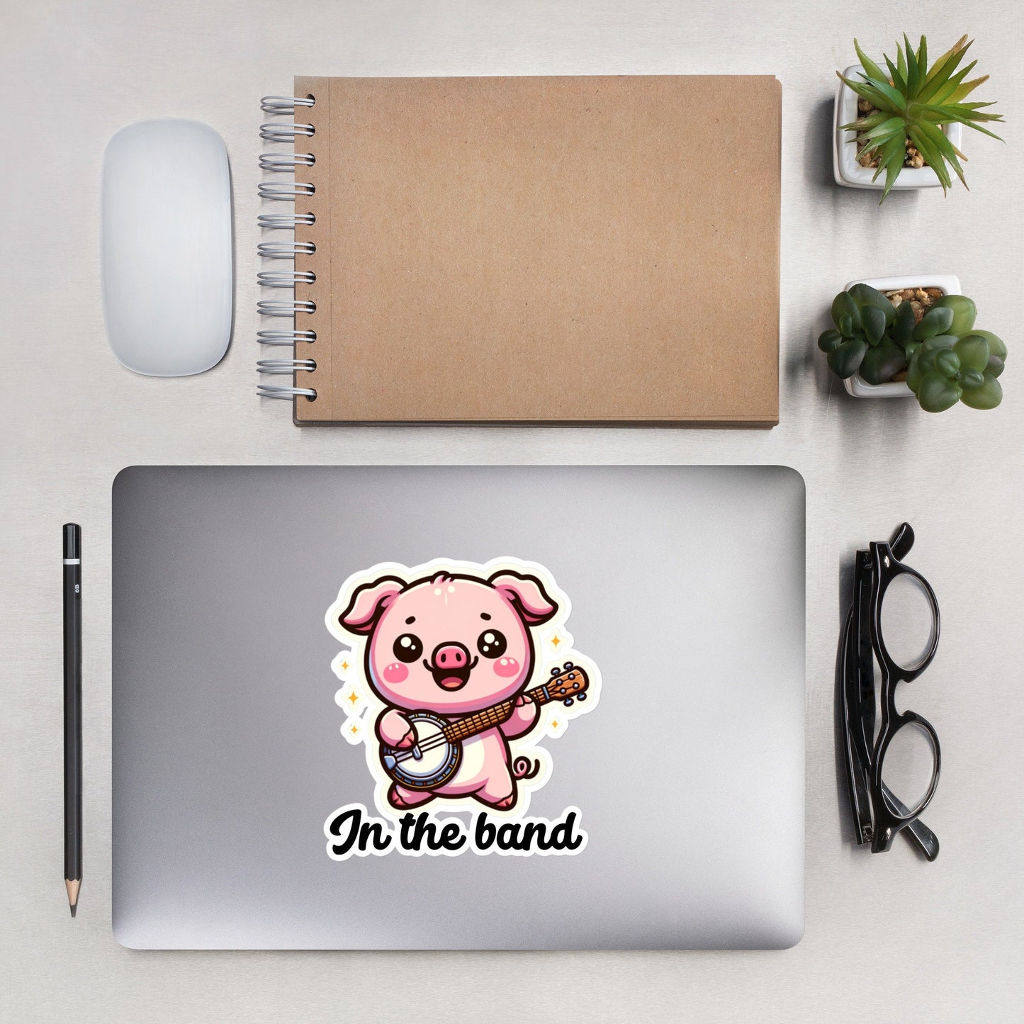 Banjo stickers, school band decals, cute banjo, banjo decals, school band stickers