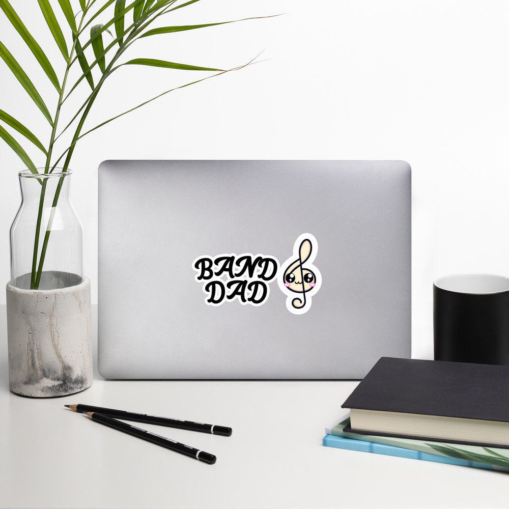 band music stickers, school band decals, band dad stickers, school band gifts, school band stickers, school pride decals